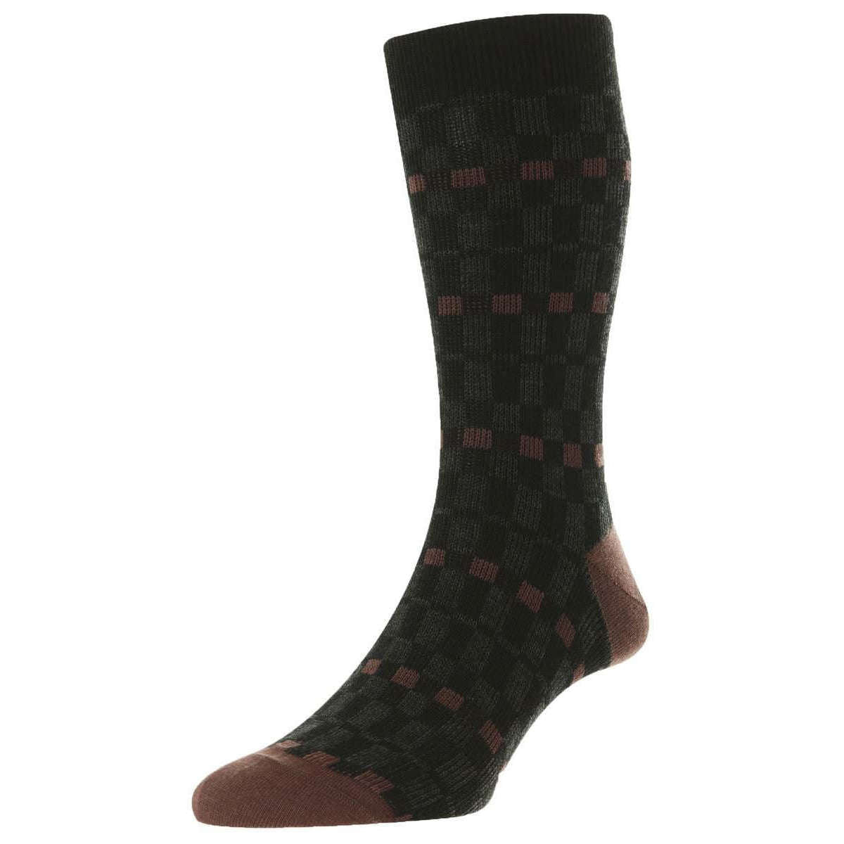 Pantherella Wetton Merino Wool Socks - Black
