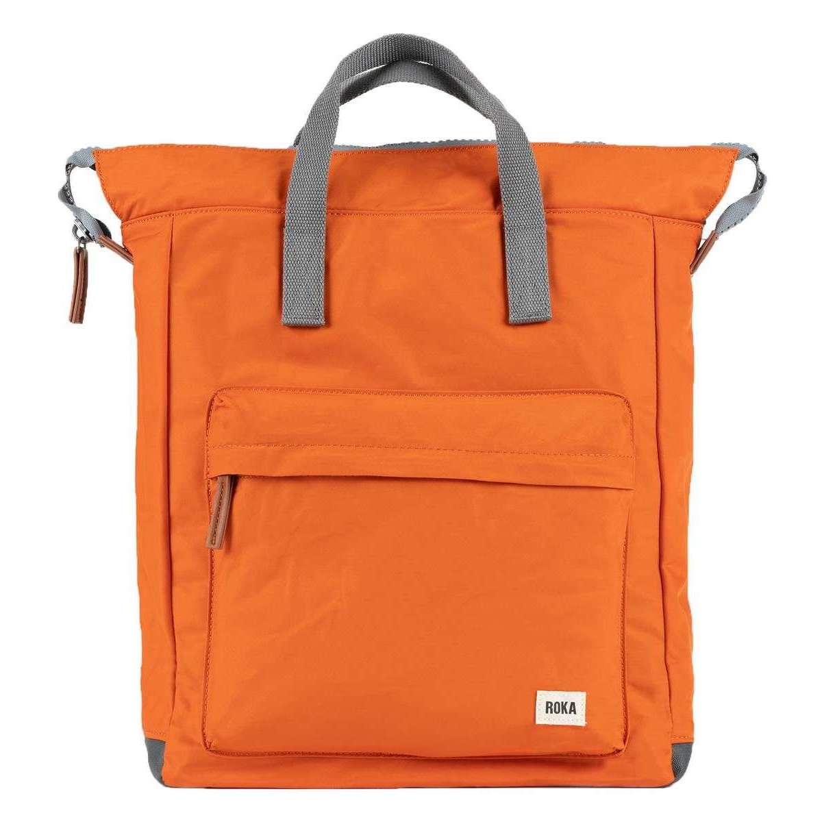Roka Bantry B Large Sustainable Nylon Backpack - Burnt Orange