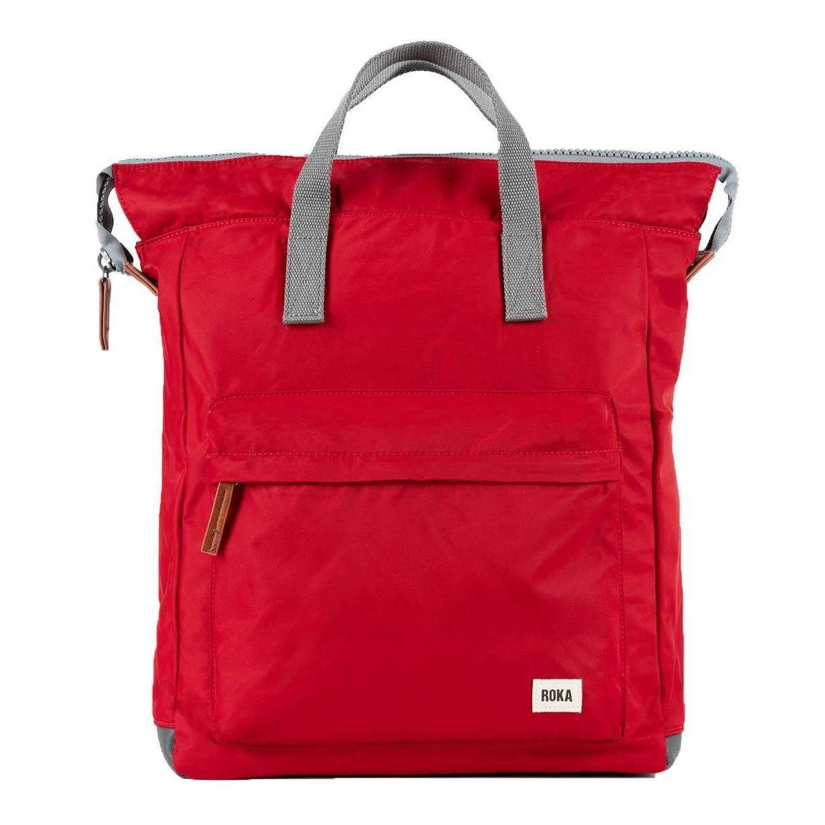 Roka Bantry B Large Sustainable Nylon Backpack - Cranberry Red