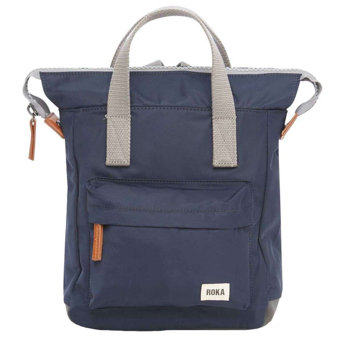 Roka Bantry B Small Sustainable Nylon Backpack - Midnight Navy