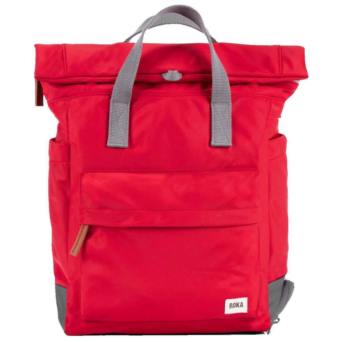 Roka Bayswater B Medium Sustainable Nylon Backpack - Cranberry Red