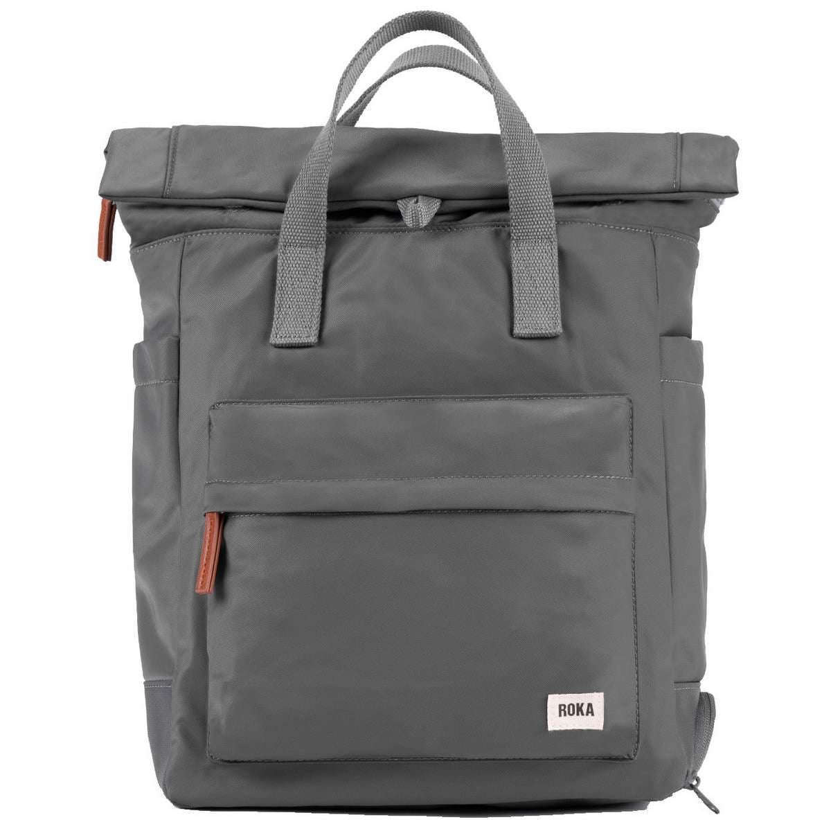 Roka Bayswater B Medium Sustainable Nylon Backpack - Graphite Grey
