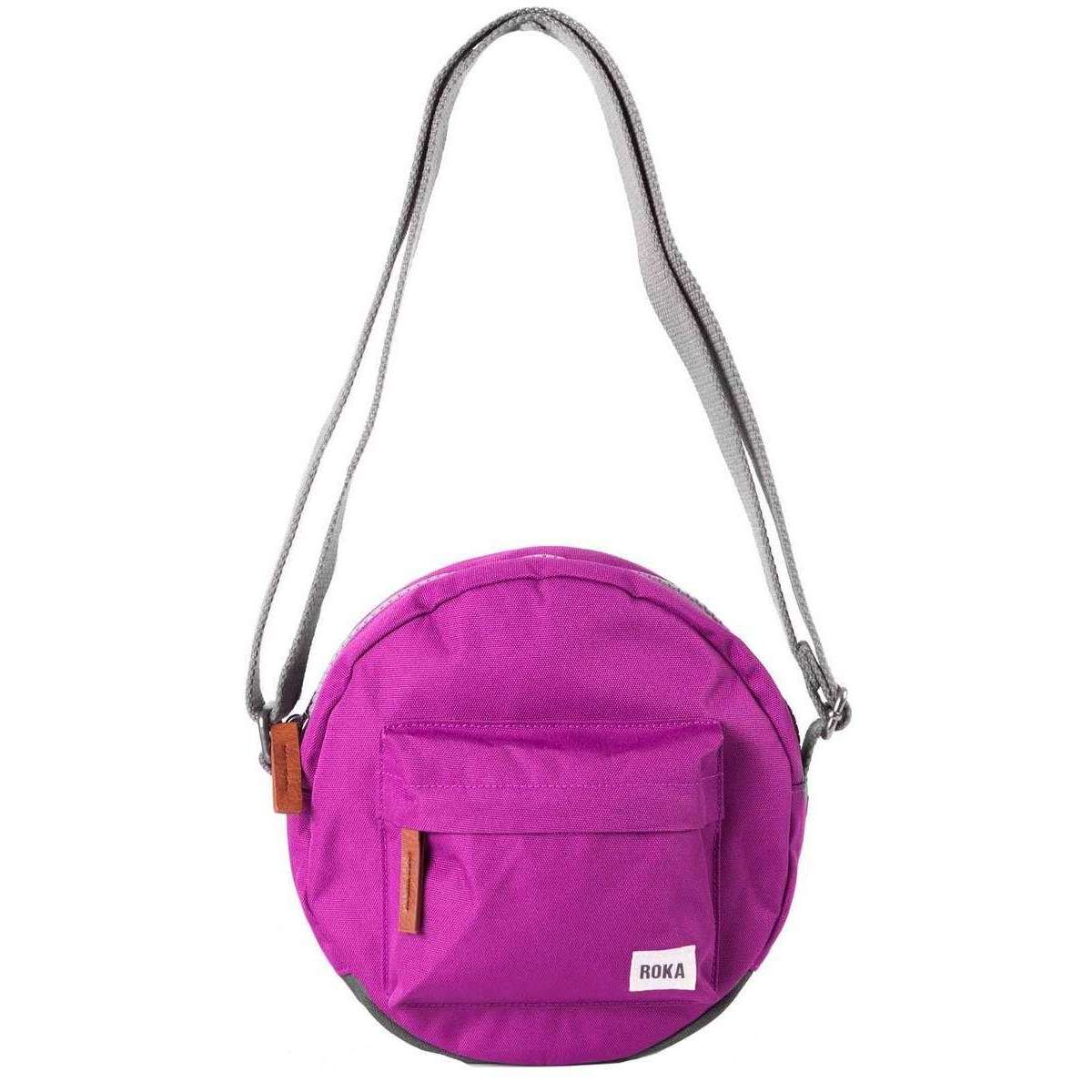 Roka Paddington B Small Sustainable Canvas Crossbody Bag - Violet Pink