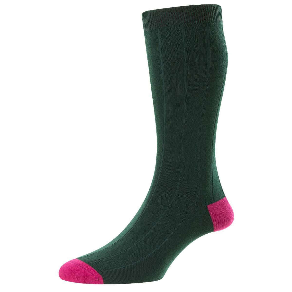 Scott Nichol Burford Organic Cotton Socks - New Conifer Green