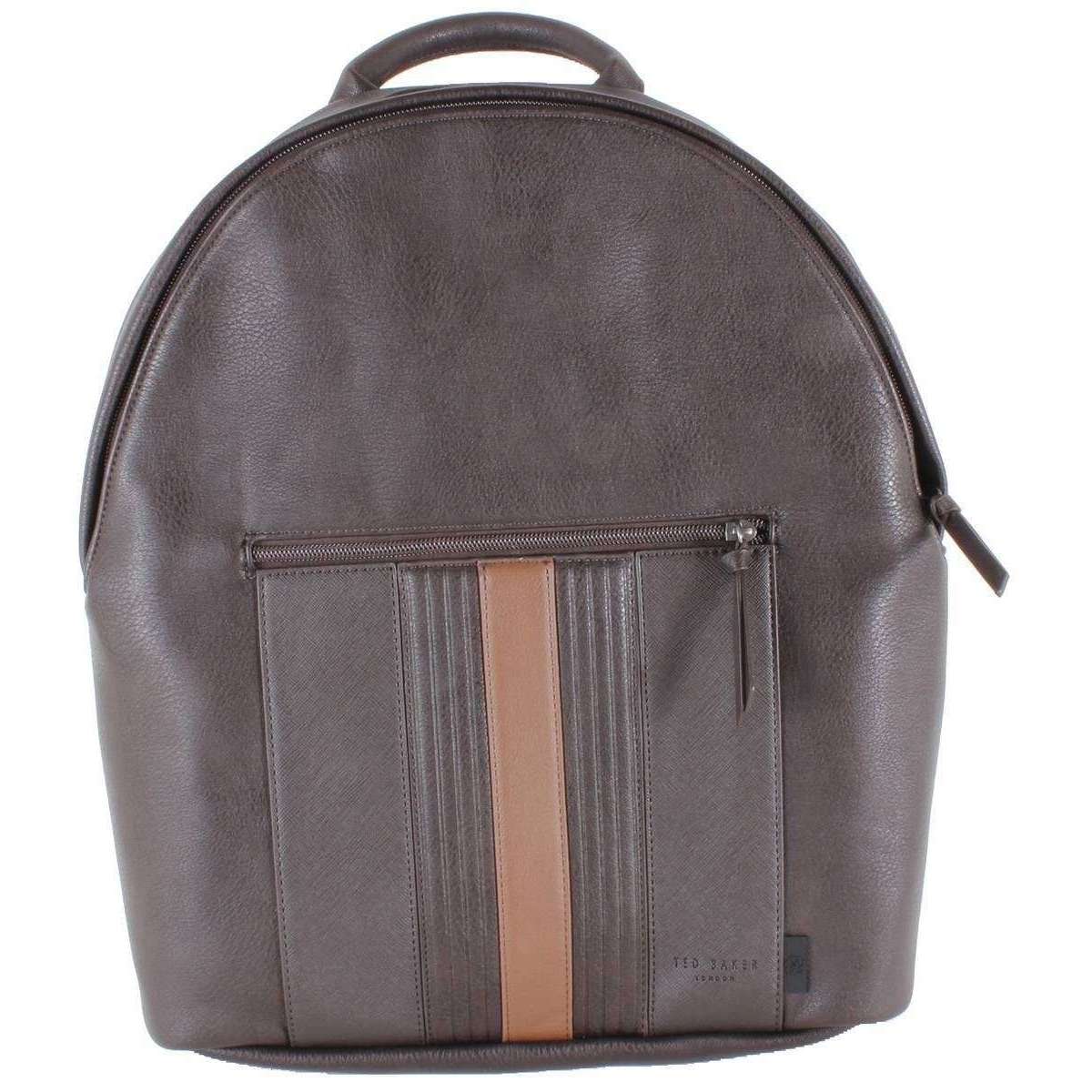 Ted Baker Esentle Striped Backpack - Chocolate Brown