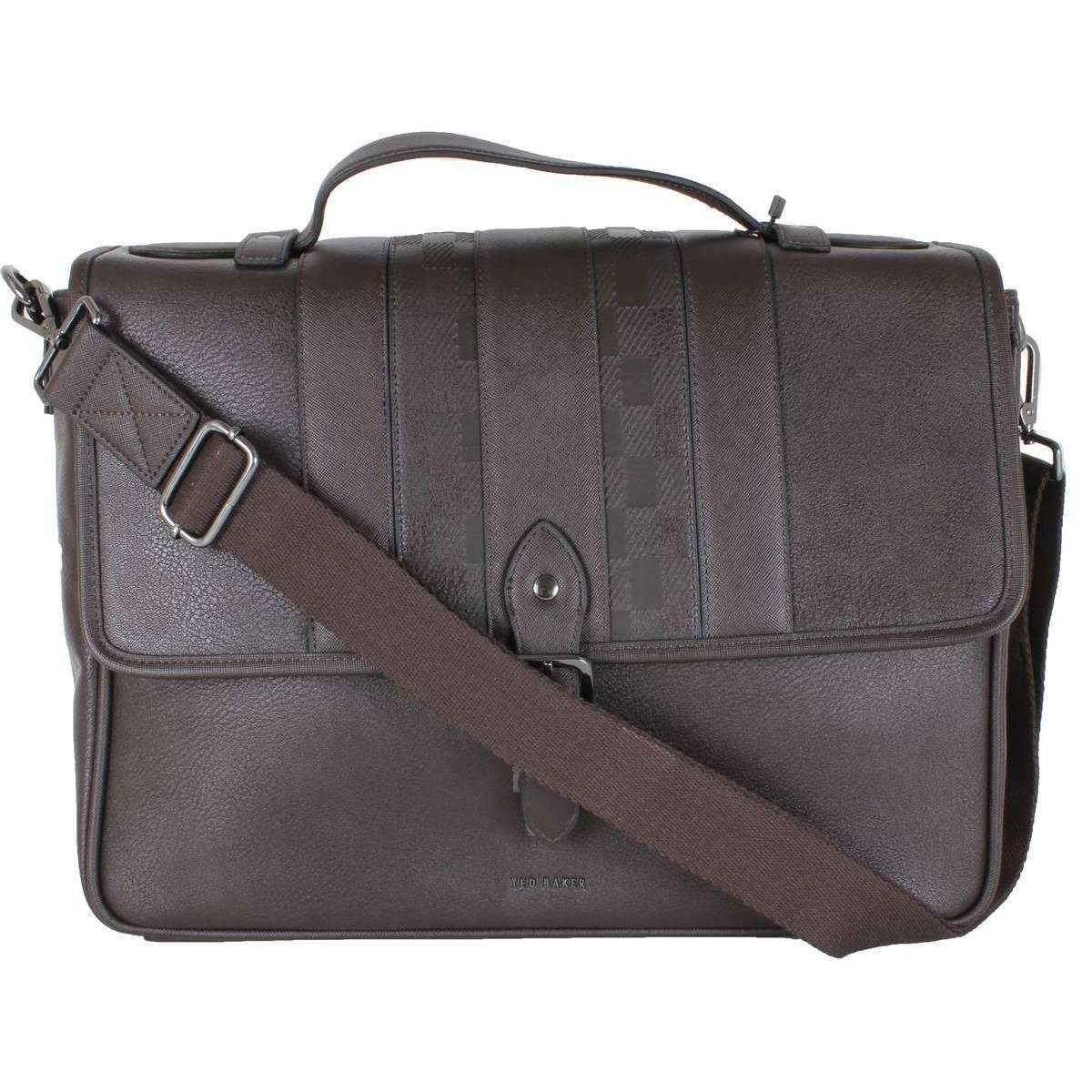 Ted Baker Wayvees House Check Satchel - Brown