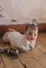 Pointelle Wrap Bodysuit Natural