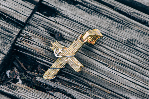 anchor cross pendant