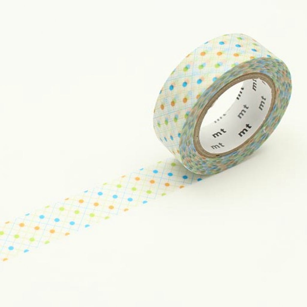 MT Masking Tape Hasen Dot Green