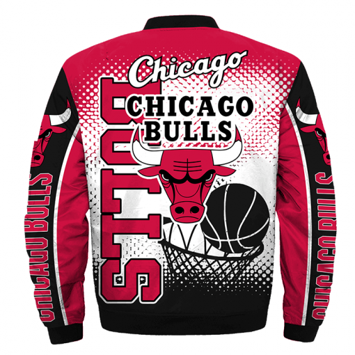 chicago bulls print jacket