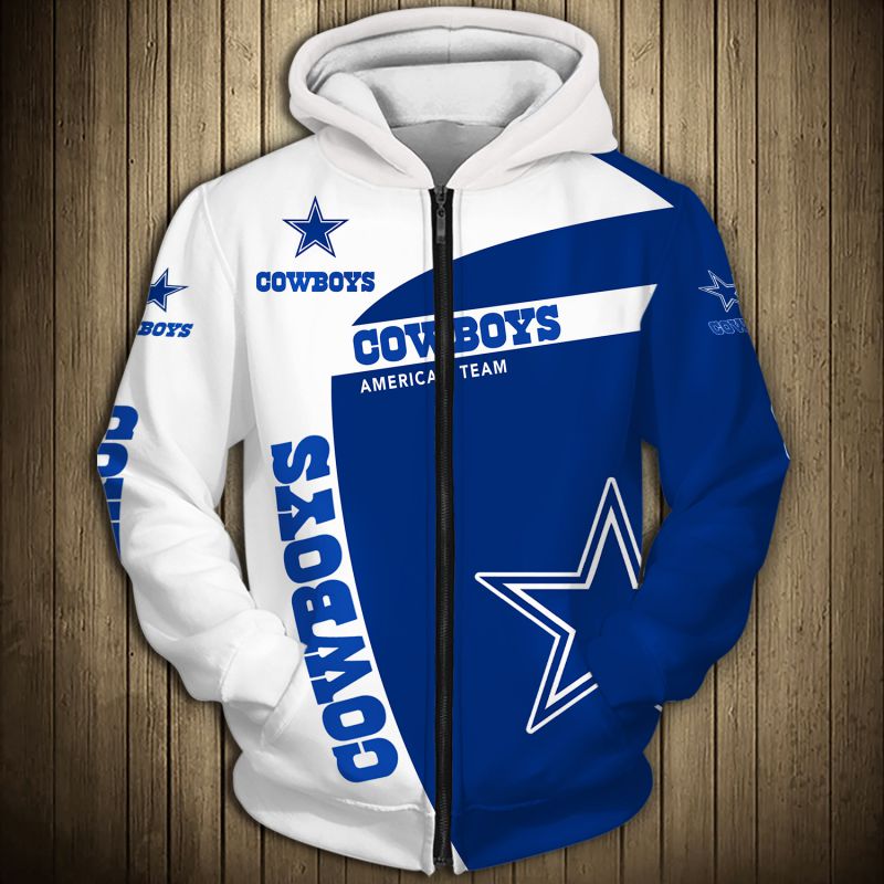 dallas cowboys zipper hoodie