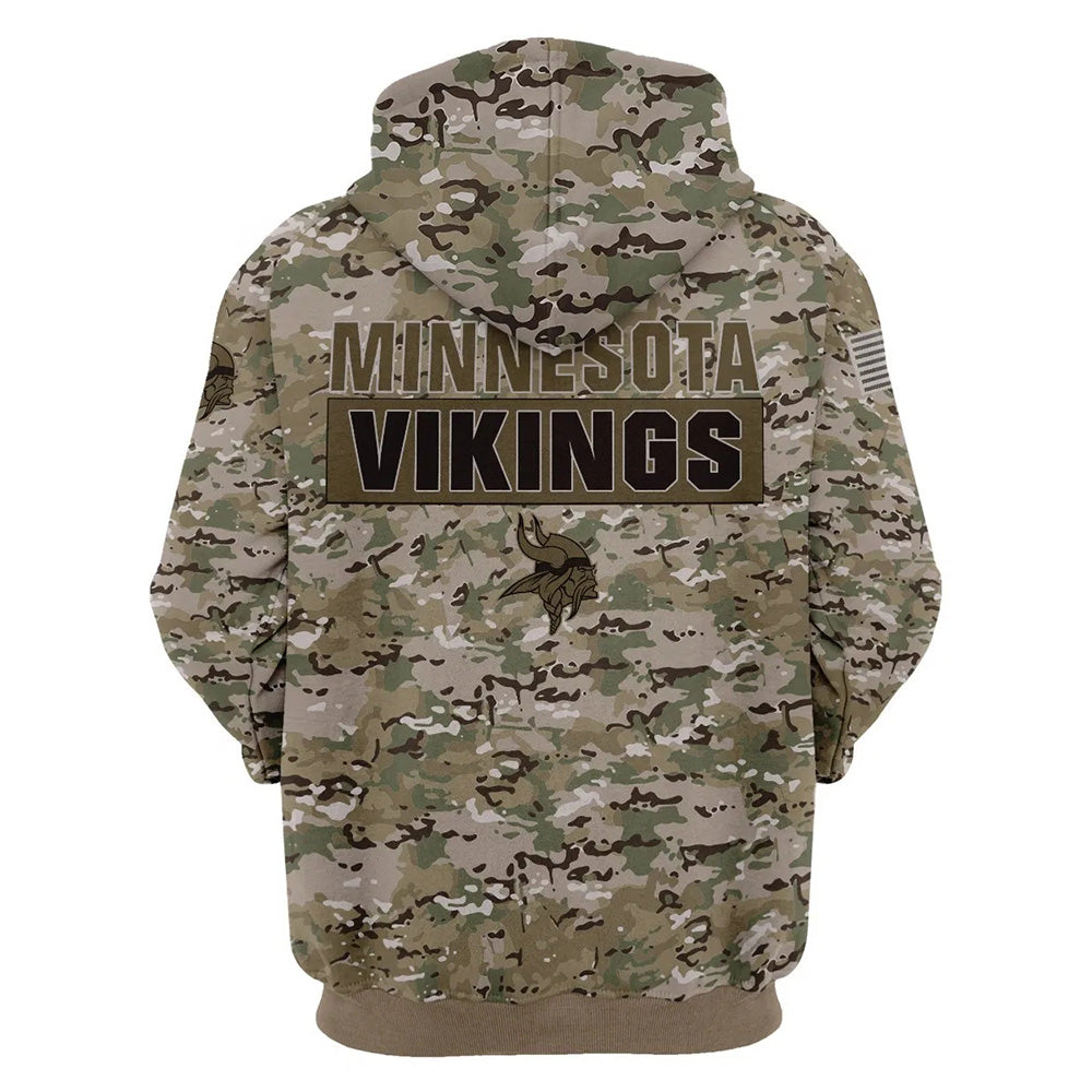 minnesota vikings camouflage sweatshirt