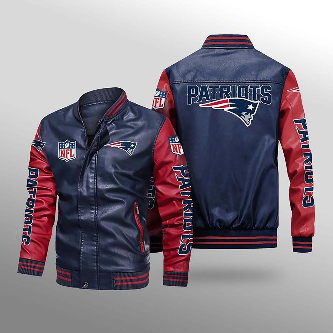 patriots leather jacket