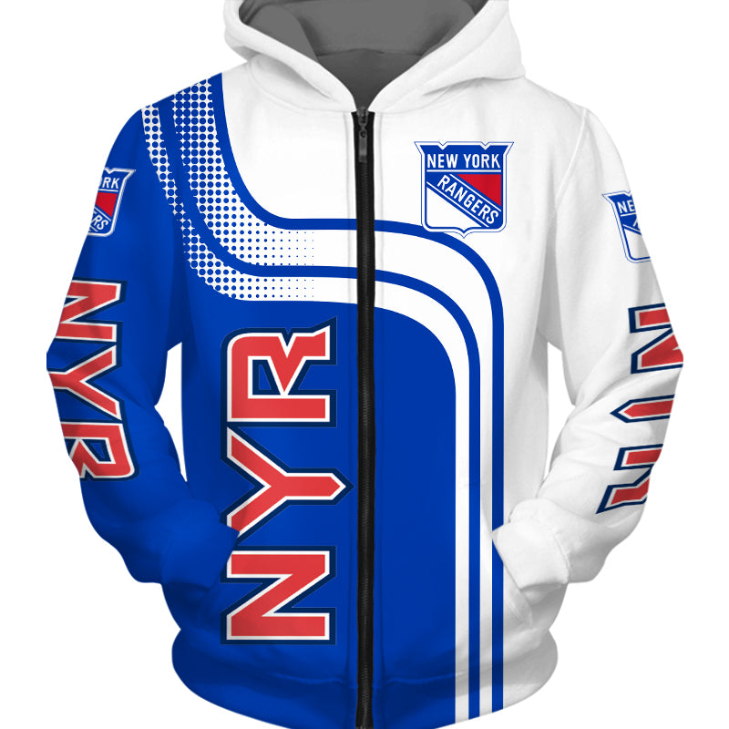 new york rangers zip up hoodie