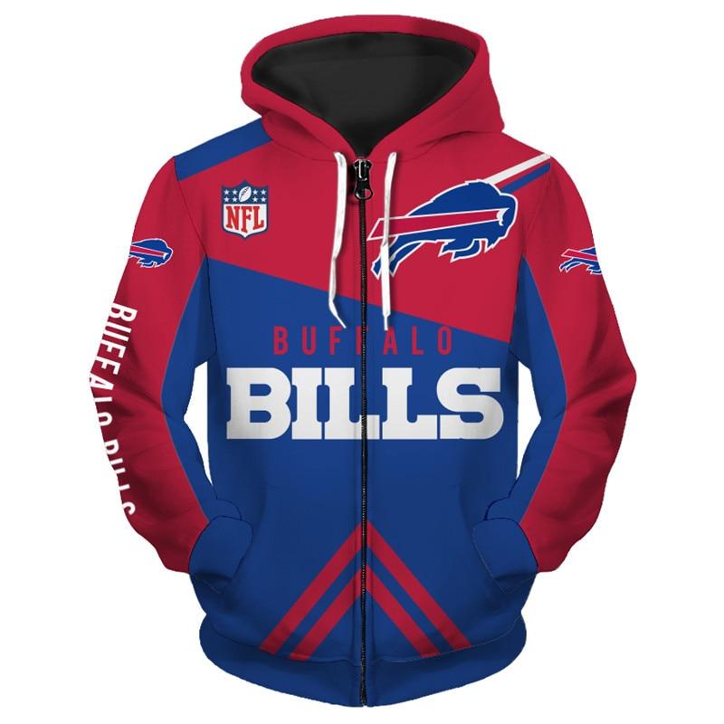 bills zip up hoodie