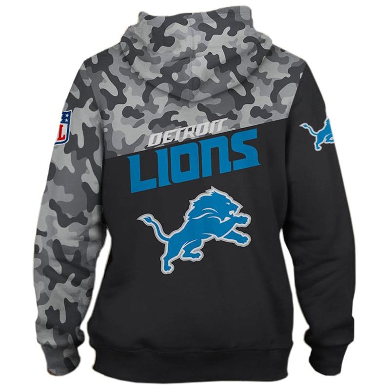 Detroit Lions Starter Retro Logo Pullover Hoodie - Heather Gray