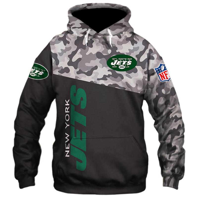 Men's Nike New York Jets Tan 2019 Salute to Service Sideline Therma Pullover  Hoodie