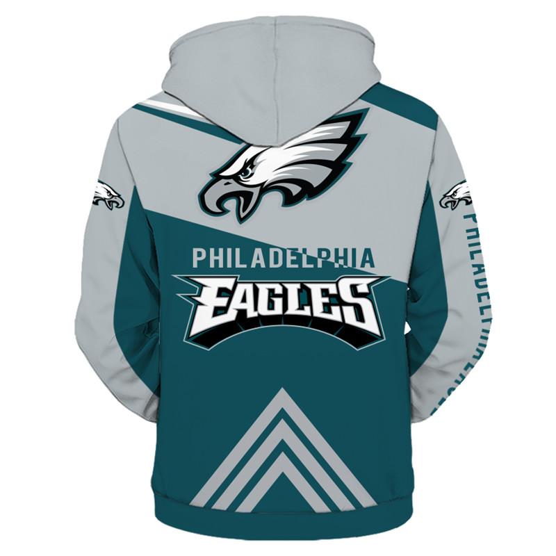 Men's Starter White/Kelly Green Philadelphia Eagles Thursday Night Lights  Half-Zip Hoodie Jacket