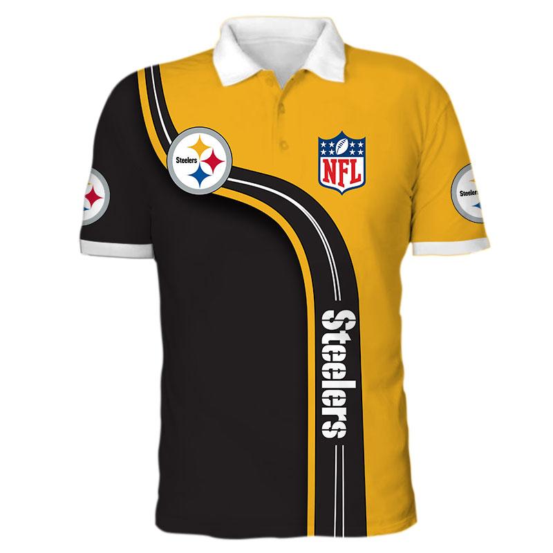 steeler polo shirts mens