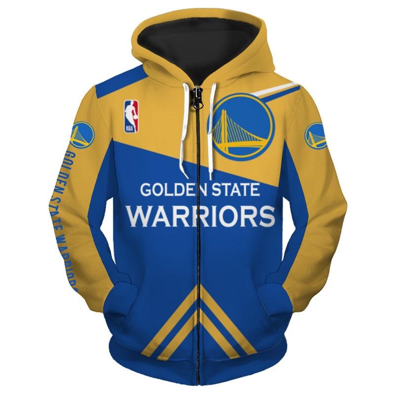 NBA Hoodies 3D Golden State Warriors 