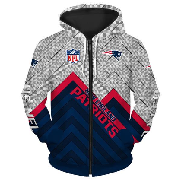 patriots zip up hoodie