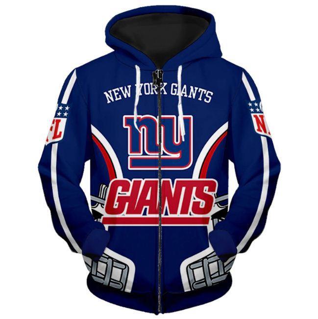 ny giants zippered sweatshirt