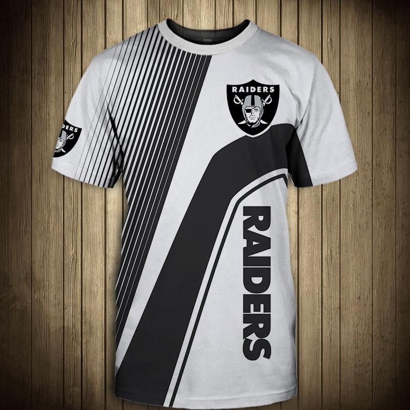 20% OFF NFL T shirt 3D Custom Oakland Raiders shirts Mens Cheap – 4 Fan Shop