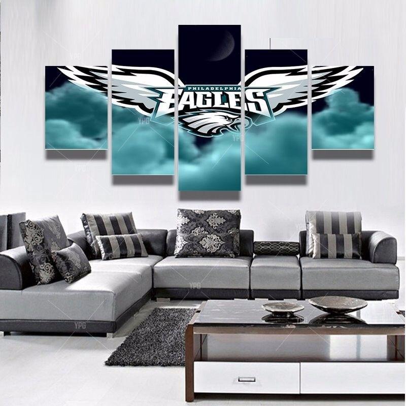 Philadelphia Eagles Canvas Wall Art Cheap For Living Room Wall Decor 4 Fan Shop