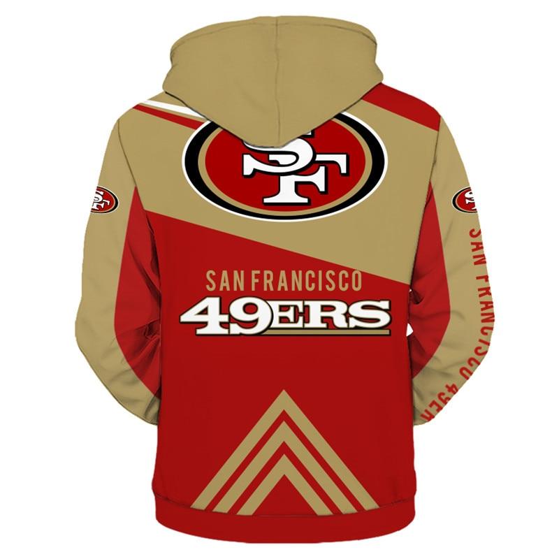 OFF San Francisco 49ers Zip Up Hoodies 