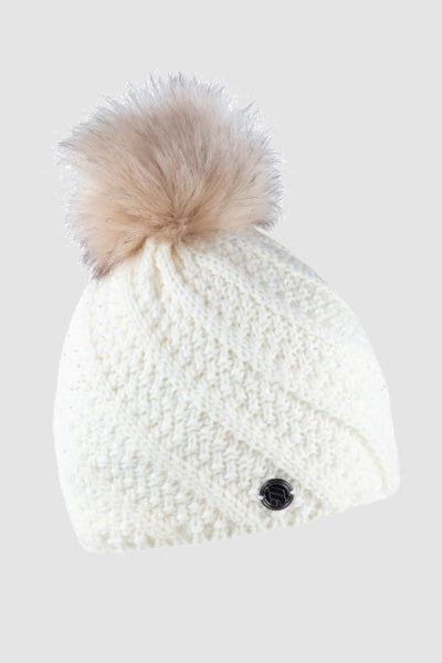 ivory bobble hat