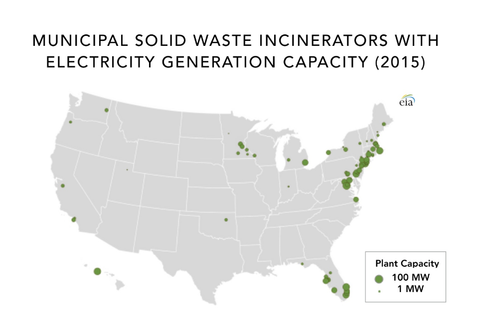 map of waste to energy plants