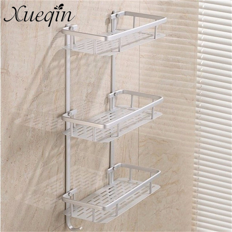 3 tier wall mounted bathroom shelf