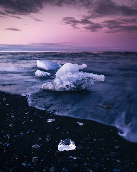 Diamond Beach in Iceland - photographed by Ryan Ditch