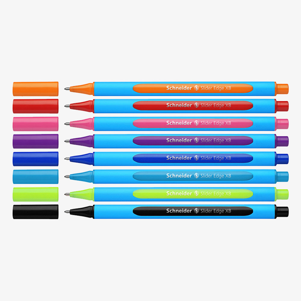 Tom Audreath Nietje Overweldigen Schneider Slider Edge XB Ballpoint Pen Assorted Color 8-Pack – Ink+Volt