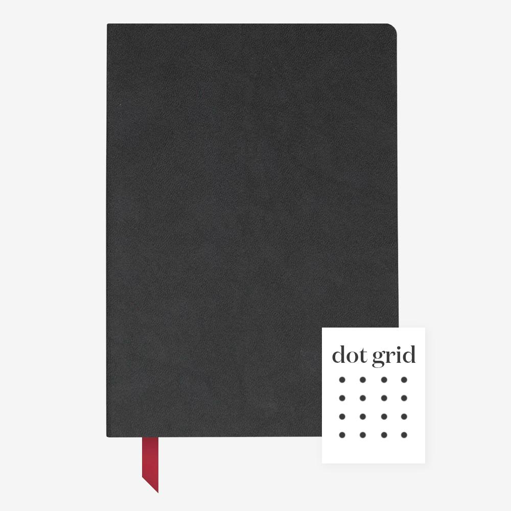 Ink+Volt Softcover Notebook black dotted