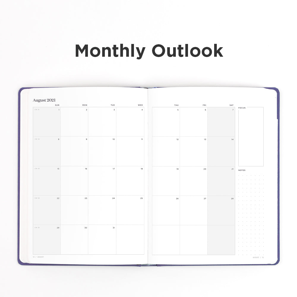 2022 Goal Planner Brilliant Series monthly outlook