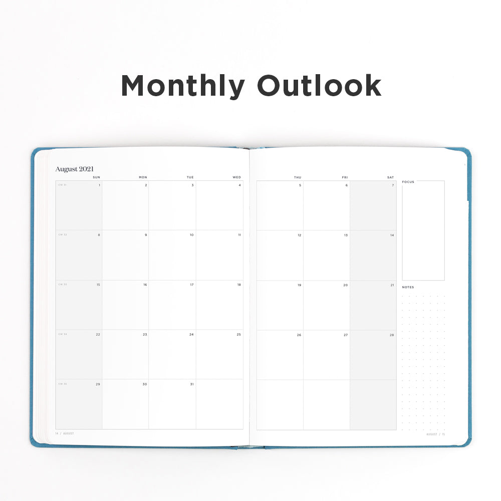 2022 Goal Planner Pacific Series monthly outlook