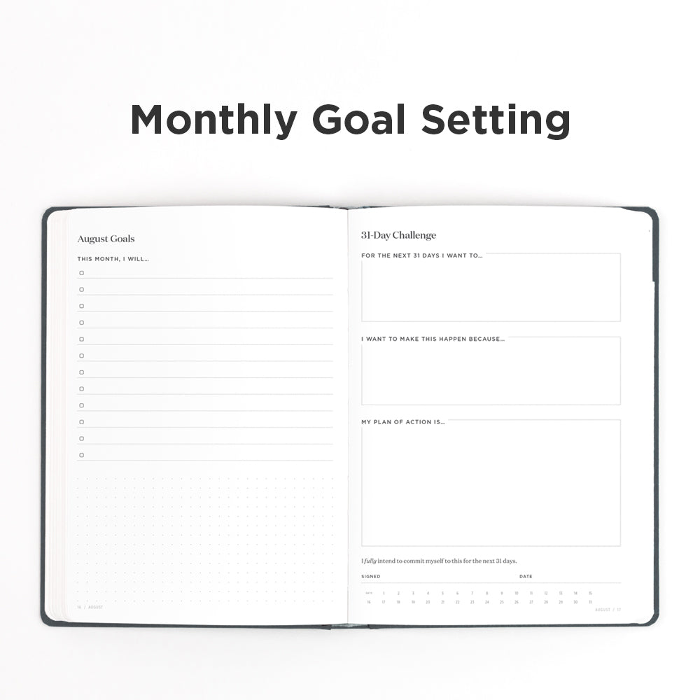 2022 Goal Planner Signature Series monthly goal setting