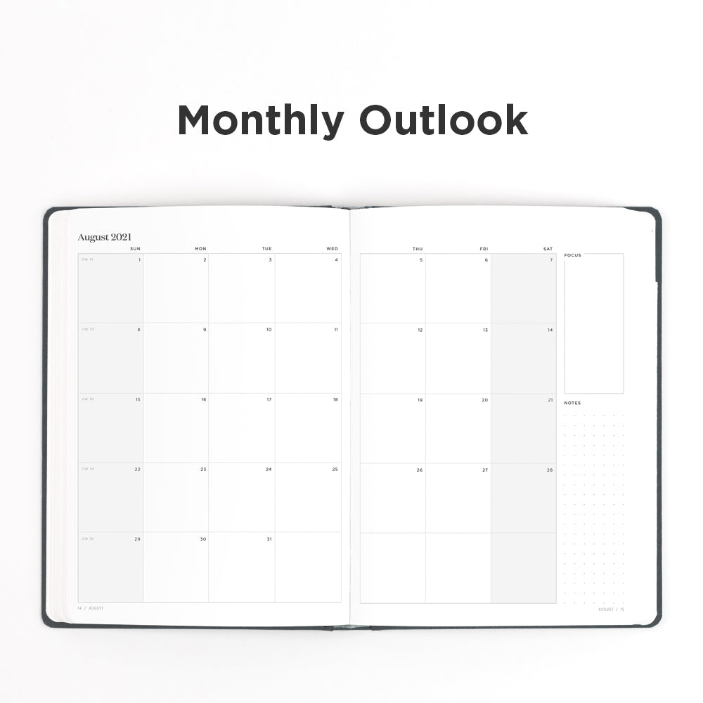 2022 Goal Planner Signature Series monthly outlook