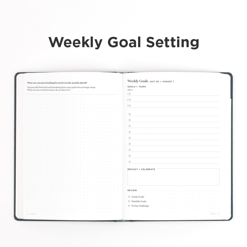 2022 Goal Planner Signature Series weekly goal setting