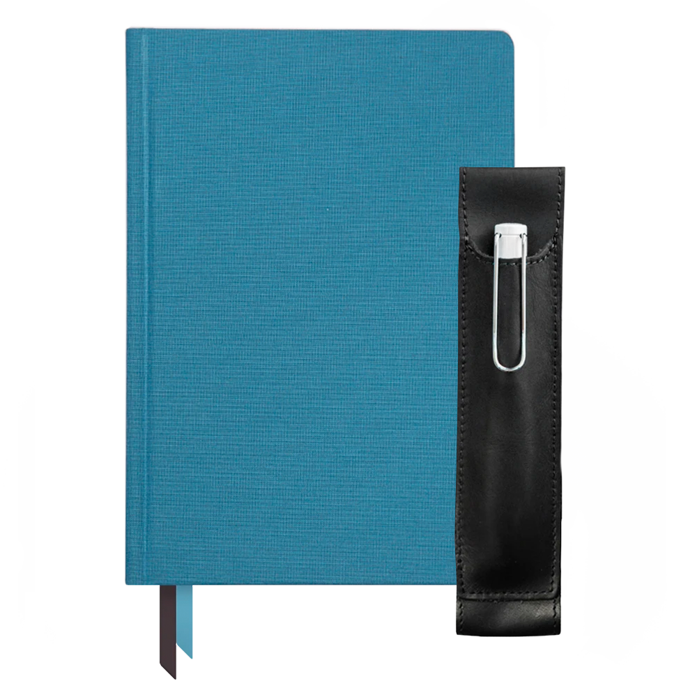 Ink+Volt 2021 Planner & Quiver Pen Holder Bundle blue slate