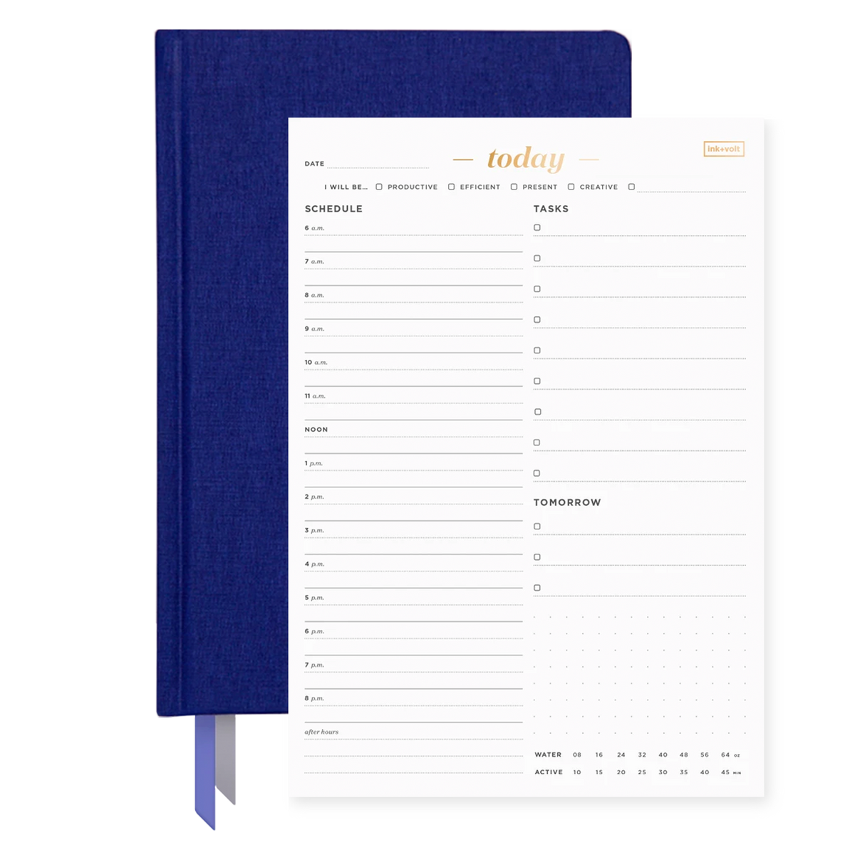 Ink+Volt 2022 Planner & Today Organizer Pad Bundle indigo