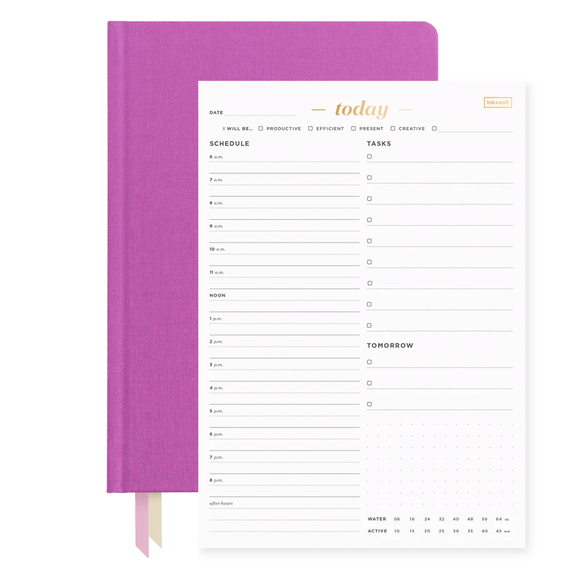 Ink+Volt 2022 Planner & Today Organizer Pad Bundle orchid