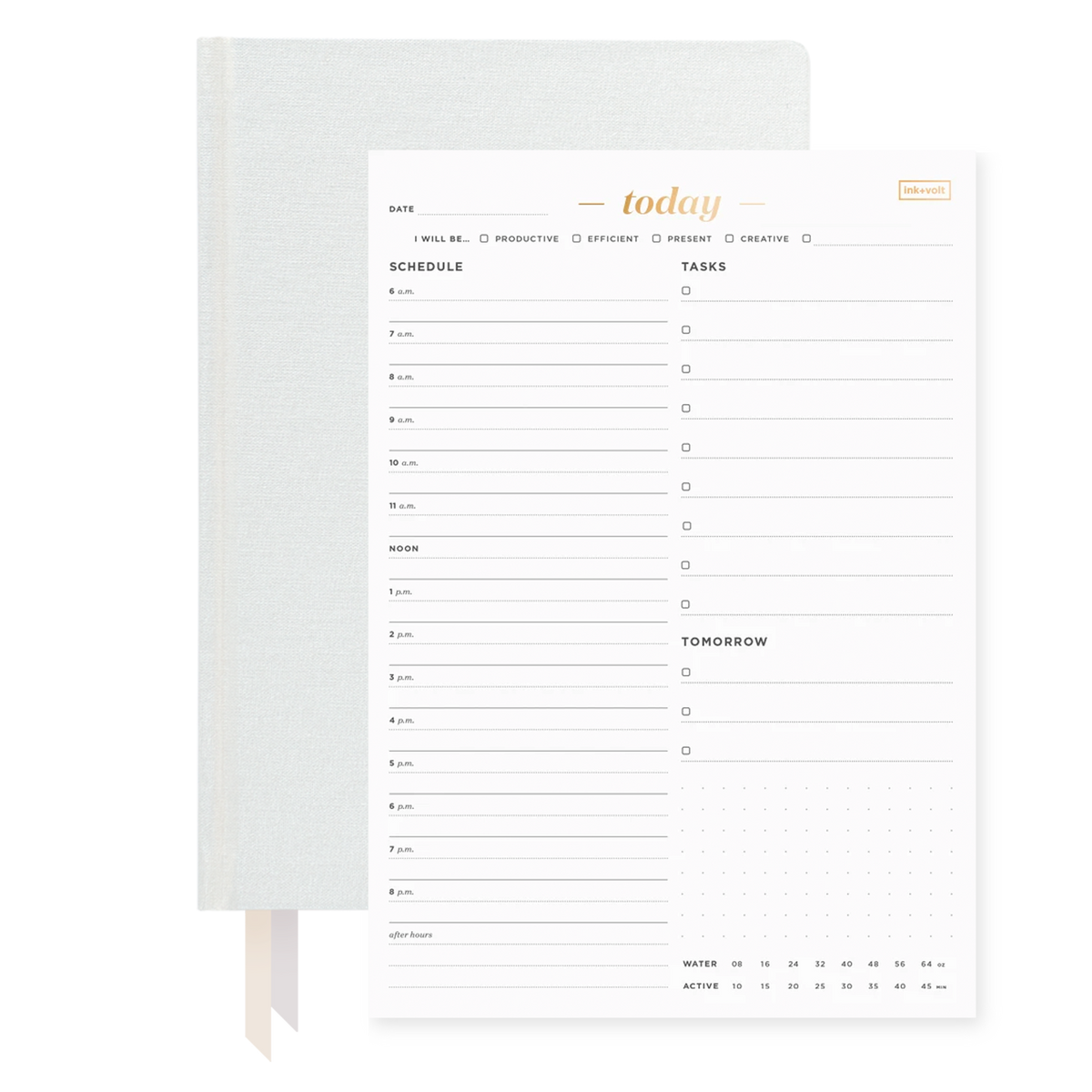 Ink+Volt 2022 Planner & Today Organizer Pad Bundle pearl