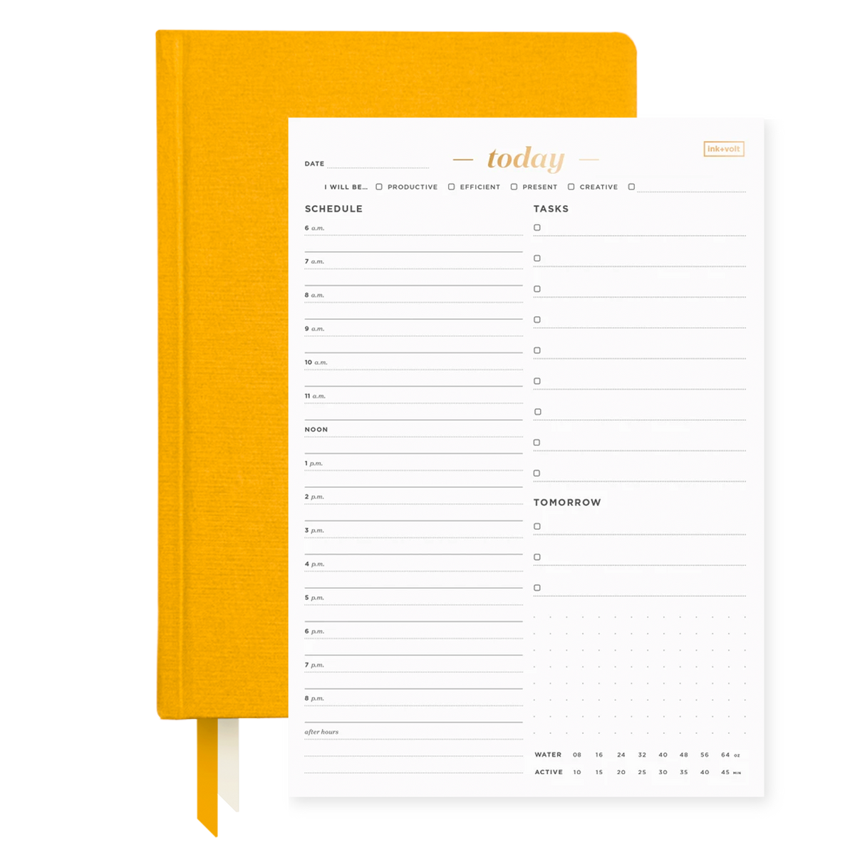 Ink+Volt 2022 Planner & Today Organizer Pad Bundle sunflower