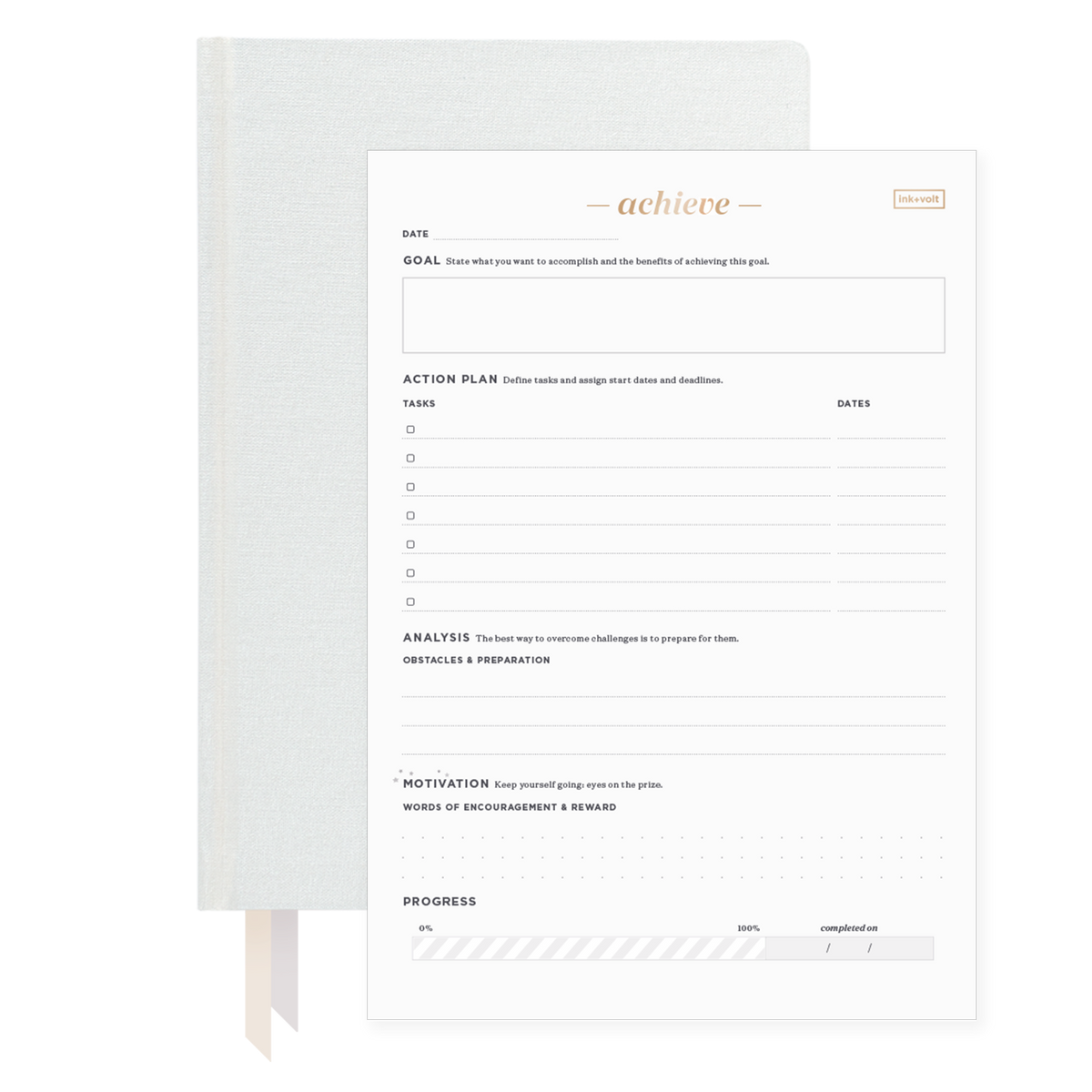 Pearl Ink+Volt 2022 Planner & Goal Planning Pad Bundle