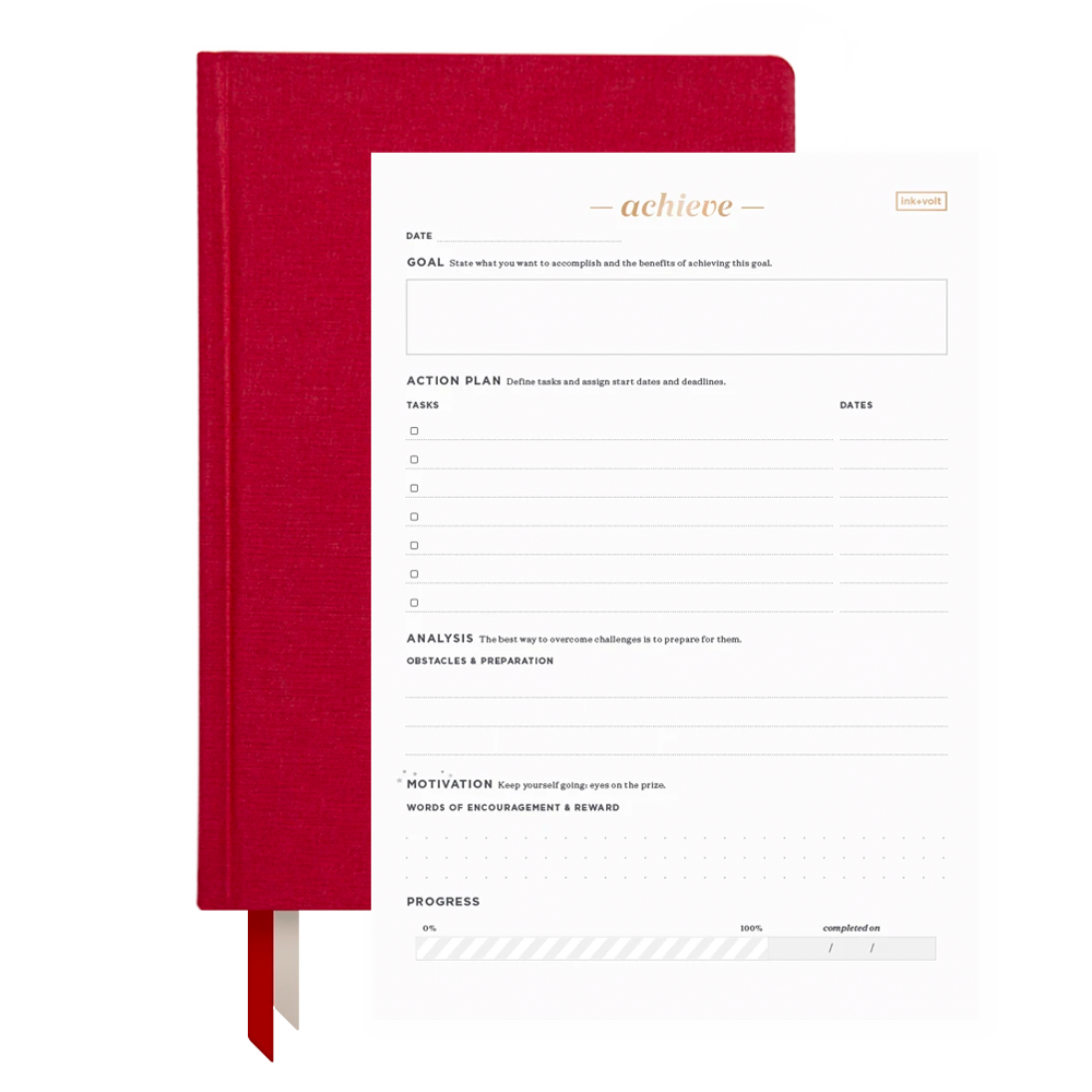 Ruby Ink+Volt August-July Planner & Goal Planning Pad Bundle