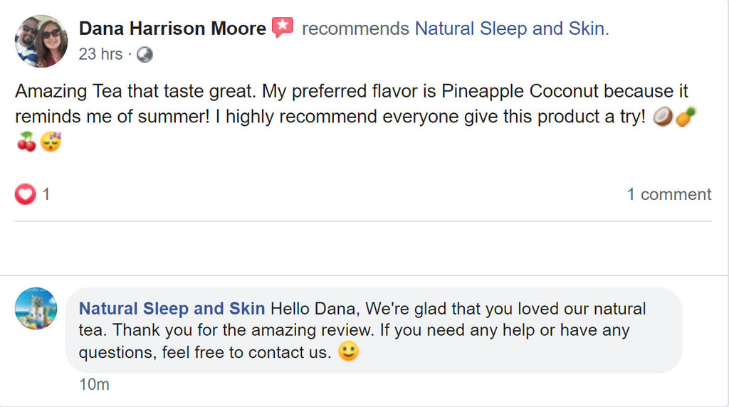 Natural Coconut Pineapple Tea review