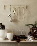 Kitchen Rod incl. 6 hooks - Brass