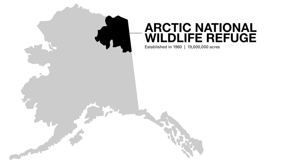 Map of Alaska's Arctic National Wildlife Refuge